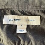 Old Navy blue and white plaid long sleeve button down flannel shirt shacket M Photo 8