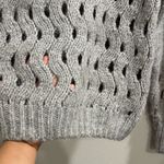 & Other Stories & Other Stories XS Gray Wool Alpaca Blend Chunky Open Knit Pullover Sweater Photo 7