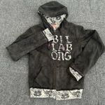 Billabong Vintage Y2K Women's Zip Up Grunge Emo Skater Hoodie Medium Distressed Photo 1