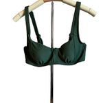 Kona Sol  Women's Olive Green Seamed Underwire Bikini Top - Size Large - NWT Photo 3