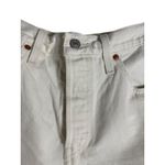 Levi's Levi’s 501 Original White High Rise Preppy Casual Denim Jean Shorts Size 28 Photo 6