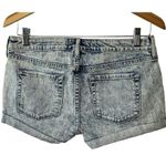 Bullhead Acid Wash Denim Cuffed Jean Shorts Junior Size 7 Photo 2