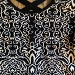 Xhilaration  Black and White Cropped Sweater Photo 1