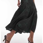 Topshop Lace Maxi Fishtail Slip Dress Green Print Size US 4 Photo 8