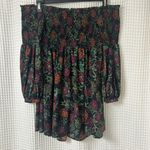 Likely  Manning Smocked Floral Off-the-shoulder Mini Sun Dress Photo 7