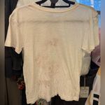 Free People NWT  Banner Day Let's Roll Tee - white ivory red - small Photo 8