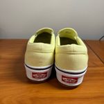 Vans  Asher Platform Slip On Sneaker Shoe Yellow Canvas Butter Pastel Skater W9.5 Photo 5