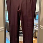 D. Jeans Faux Leather Burgundy Pants Size 4 Photo 0