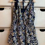 Cupcakes and cashmere floral romper Blue Size M Photo 1