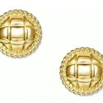 Charter Club  Gold Quilted‎ Stud Earrings Photo 0