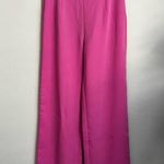 Meshki Saskia High Rise Wide Leg Satin Trouser Pants light pink S Photo 0
