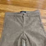 Liverpool Abby Women's Birch Brown Faux Suede Skinny Pants Size 6 Stretch Casual Photo 1