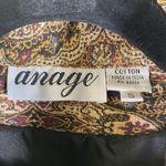Vintage Anage Paisley Tapestry Sequin Embellished Cotton Jacket Small Artsy Brown Photo 4