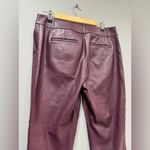 Plum Ann Taylor Factory Faux Leather Pants Size 6 EUC Purple Photo 4