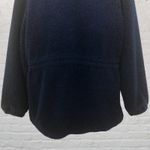 Woolrich Jacket L Vintage Sherpa Fleece Full Zip Navy Blue Cinched Waist Photo 8