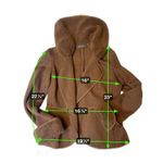 Luisa Spagnoli Brown Wool Angora Blend Fur Trimmed Knit Jacket Size M Size M Photo 1