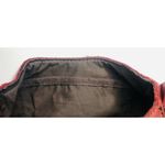 Lucky Brand Burgundy Red Leather Braided Strap Flap Purse Handbag Heart Closure Photo 10