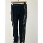 BCBGMAXAZRIA  Wilcox Black Faux Leather Cargo Paneled Leggings Size‎ S Photo 6