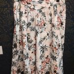 Torrid NEW Midi Poplin High Waist Skirt Trop Palm Tree Photo 2