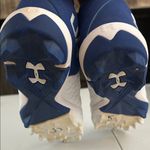 Under Armour  Clyde 2.0 Softball Blue and White Athletic Cleats Size 7 Photo 4