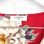 Umgee Red Floral Ruffle Romper SZ S Photo 3