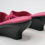 White Stag Vintage 90s Pink Polka Dot Wedge Sandals Photo 5