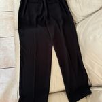 Elie Tahari Elite Tahari PLEATED BLACK STRAIGHT LEG PULL ON PANT Photo 17