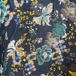 Marcus Adler Floral Kimono Shawl Midi Cardigan Navy Blue Yellow Multicolor OS Photo 5