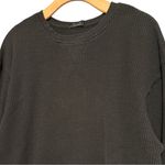 NUUDS Women’s Size M Black Waffle Knit Top & Pants Set Size M Photo 1