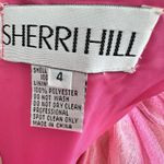 Sherri Hill Y2K VTG Bright Pink Floral Silk Tulle Tutu Prom Dress Size 4 Photo 2
