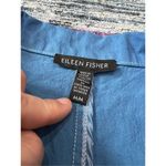 Eileen Fisher light weight blue cotton blend coat jacket size M Photo 3