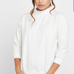Lebina crew neck plain sweater with balloon sleeve in white Size XS Photo 0