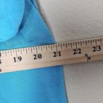 John Mark  Bright Blue 3/4 Roll Tab Sleeves Buttoned Tunic Blouse Womens Size XL Photo 6