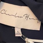 Charles Henry  | Navy Blue Flutter Sleeve Ruffle Hem Shift Dress Sz L Photo 5