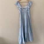 MinkPink Aries Tiered Midi Dress In Blue/white Stripe Size M Blue Size M Photo 8