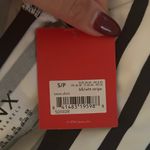 Spanx  Long Sleeve Swim Shirt Rash Guard Top Black White Stripe Size Small NWT Photo 4