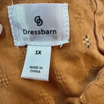 Dress Barn  Embroidered Crochet Trim Sequins Boho Peasant Printed Blouse Size 1X Photo 7