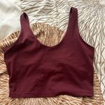 90 Degree By Reflex Burgundy Crop Athletic Tank size Medium Red Photo 0