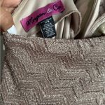 Morgan & Co. Shimmering Tan Backless Dress Size 7/8 Gold Photo 7