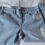 Levi's LEVI Strauss Boyfriend Light Blue Striped Women's Jeans Size 12 /W31 Photo 2