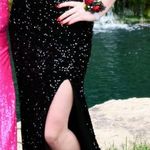 Black Sparkle Prom Dress Size 6 Photo 0