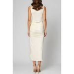 Lovers + Friends  Gianne Satin Skirt, Ivory, XS Photo 3