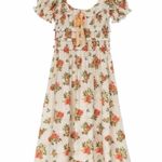 Doen Clarinet floral dress NEW Orange Size M Photo 4