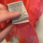 Charlie Paige Pink Orange Tie Dye Snake Print Swim Cover Poncho S/M P/M Photo 7