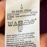 Banana Republic Sz L Pullover Purple Stretch V Neck Fine Wool Merino Sweater Photo 7