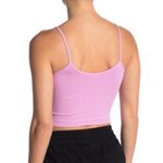 BP  Crop Top Tank Pink Purple Casual Solid Summer Vacation Photo 3