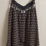 Coco + Jaimeson Chic Black and Tan Patterned Camisole Photo 0