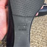 Stuart Weitzman Wedge Shoes Navy with buckle bow toe Photo 7