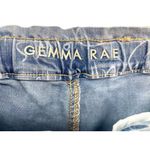 Gemma Rae Womens Skinny Jeans Blue Novelty Graffiti Light‎ Wash Drawstring 15/32 Size undefined Photo 5