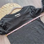 Free People  natasha ruched long‎ sleeve top charcoal gray Photo 4